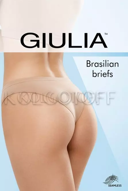 Трусики бесшовные цветные бразилиана оптом GIULIA Brasilian briefs color