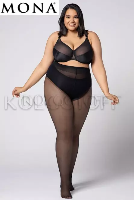 Колготки женские большого размера MONA Hip-Notic Bikini 20