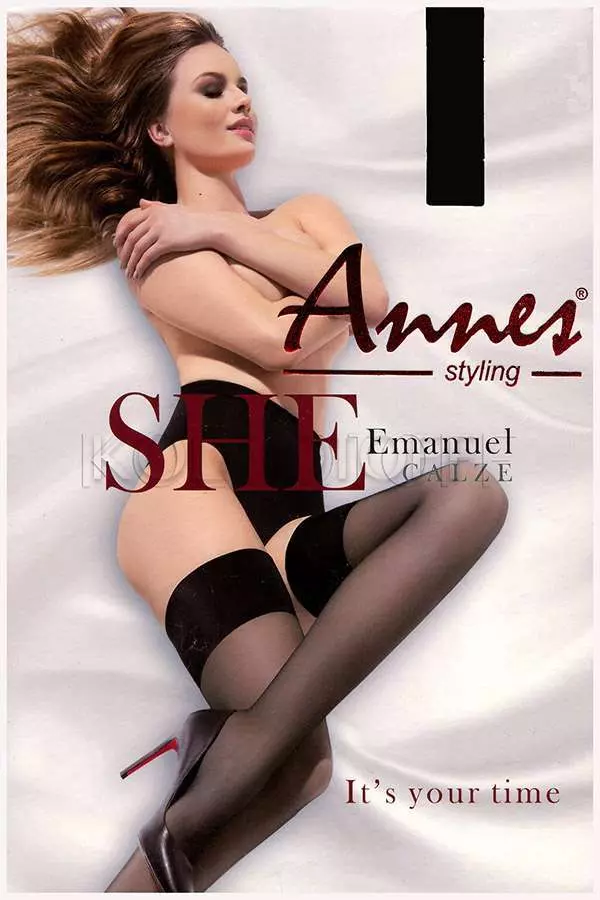 Чулки с сатиновой коронкой оптом ANNES Emanuel 20