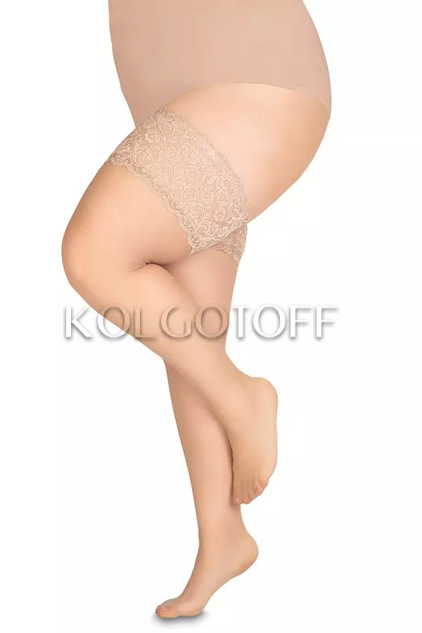 Чулки с широкой кружевной коронкой оптом ANNES Cecile calze 20