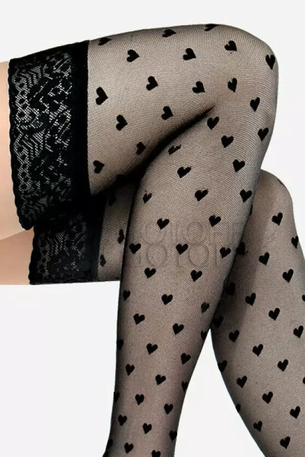 Чулки женские с узором оптом LORES Trieste 20 autoreggenti