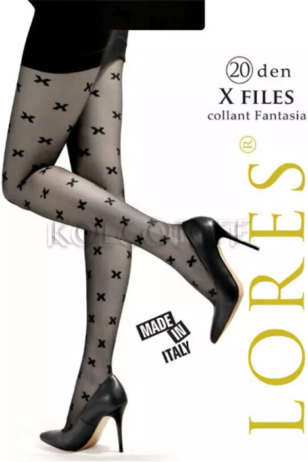 Колготки женские с узором оптом LORES X Files 20