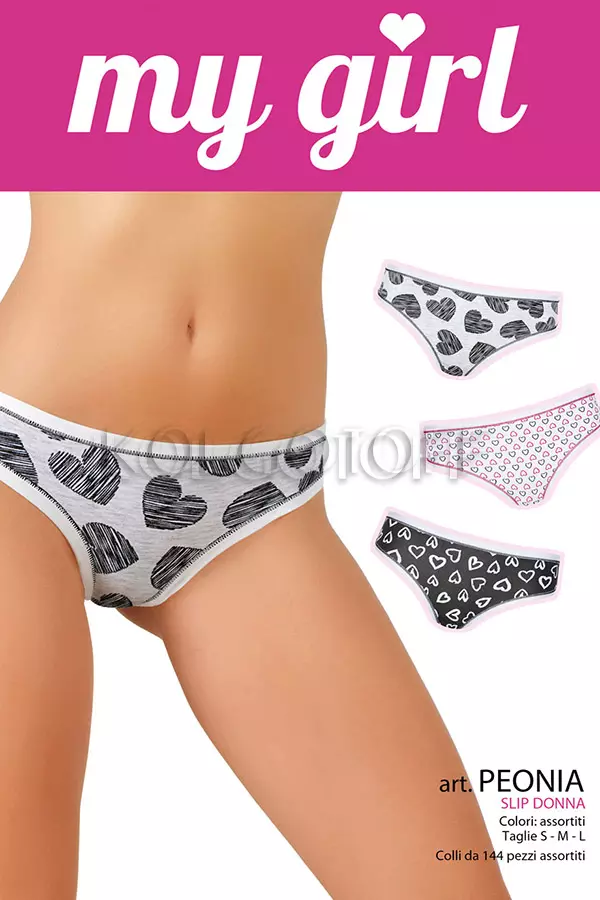 Хлопковые трусики-слип оптом JADEA by Intimo Artu Peonia