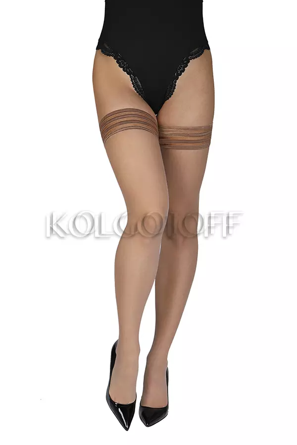 Чулки женские с французской резинкой оптом ANNES Sindis 15