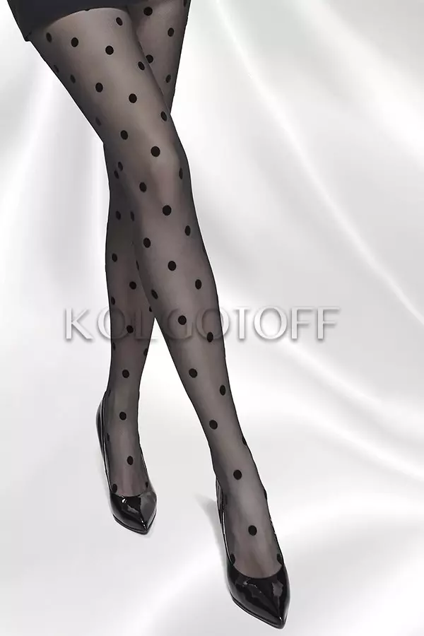 Колготки с узором в средний горох оптом ANNES Franci 20 den