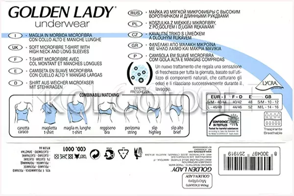 Бесшовная водолазка оптом GOLDEN LADY Maglia con collo alto a maniche lunghe