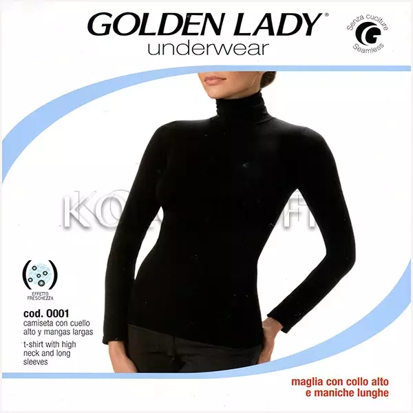 Бесшовная водолазка оптом GOLDEN LADY Maglia con collo alto a maniche lunghe