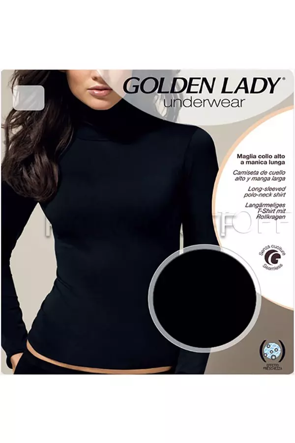 Бесшовная водолазка оптом GOLDEN LADY Maglia con collo alto a maniche lunghe