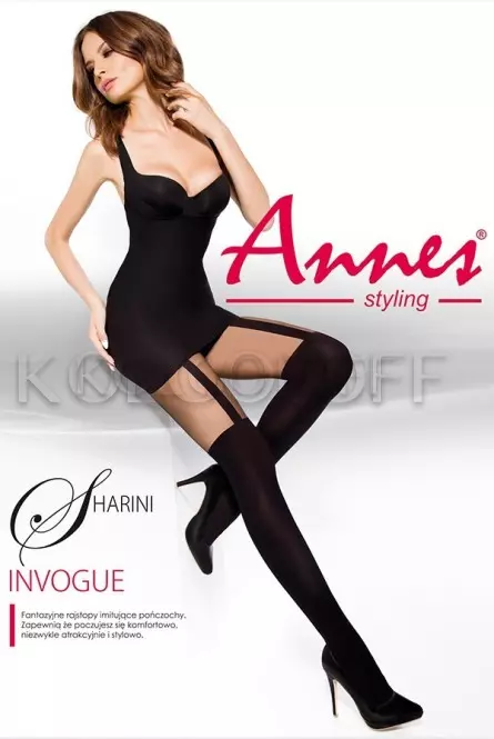 Колготки с имитацией чулок оптом Annes Sharini