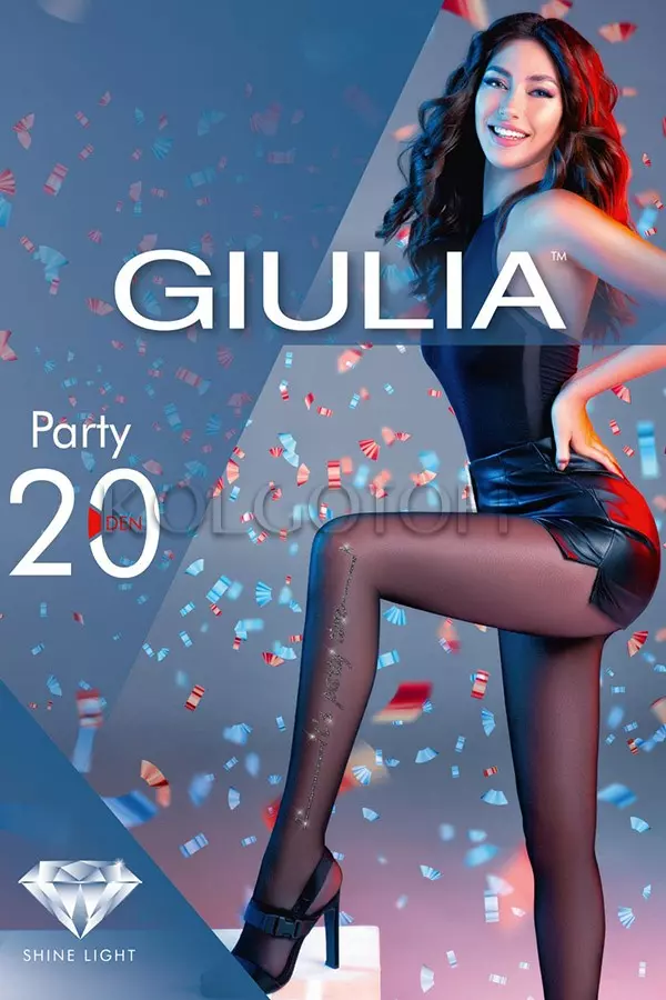 Колготки с люрексом оптом GIULIA Party 20 model 1
