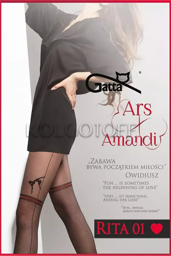 Колготки с имитацией чулок оптом GATTA Ars Amandi RITA 01