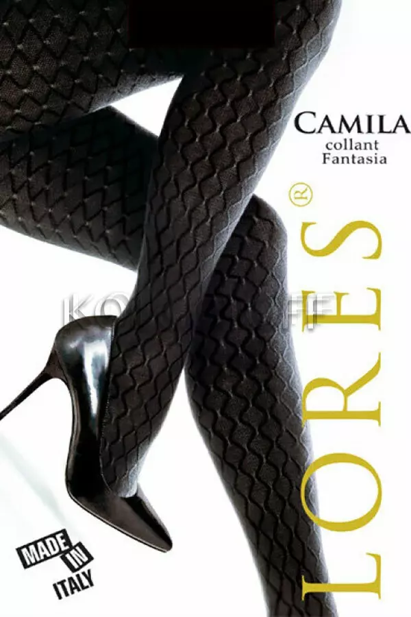 Тёплые колготки с узором оптом LORES Camila