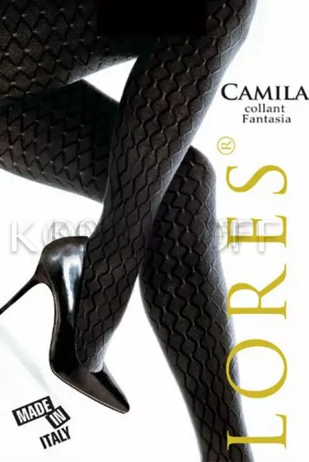 Тёплые колготки с узором оптом LORES Camila