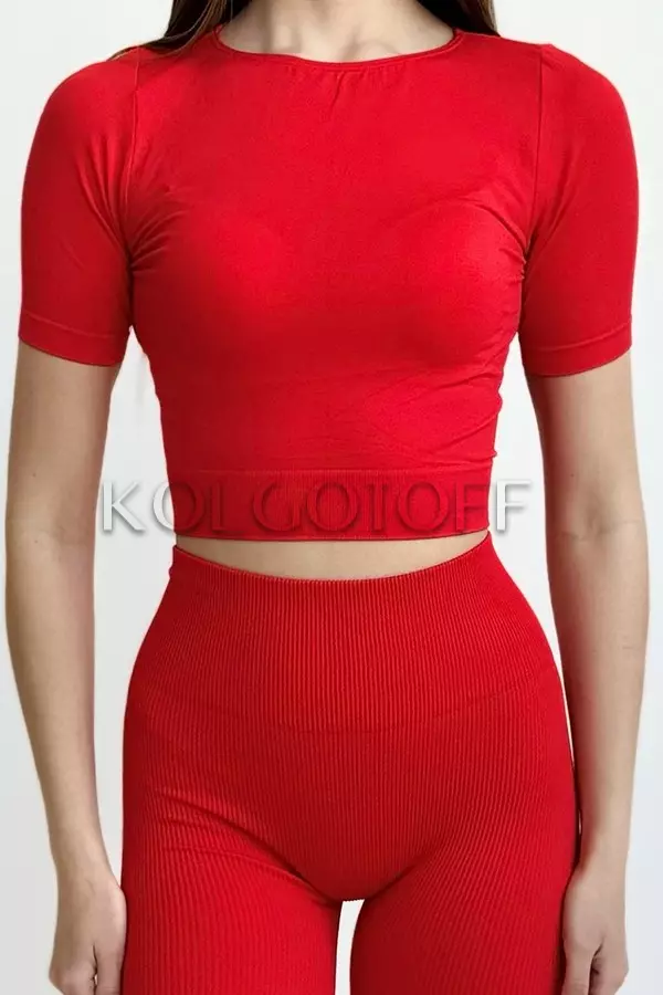 Бесшовная футболка оптом KOLGOTOFF Crop T-Shirt