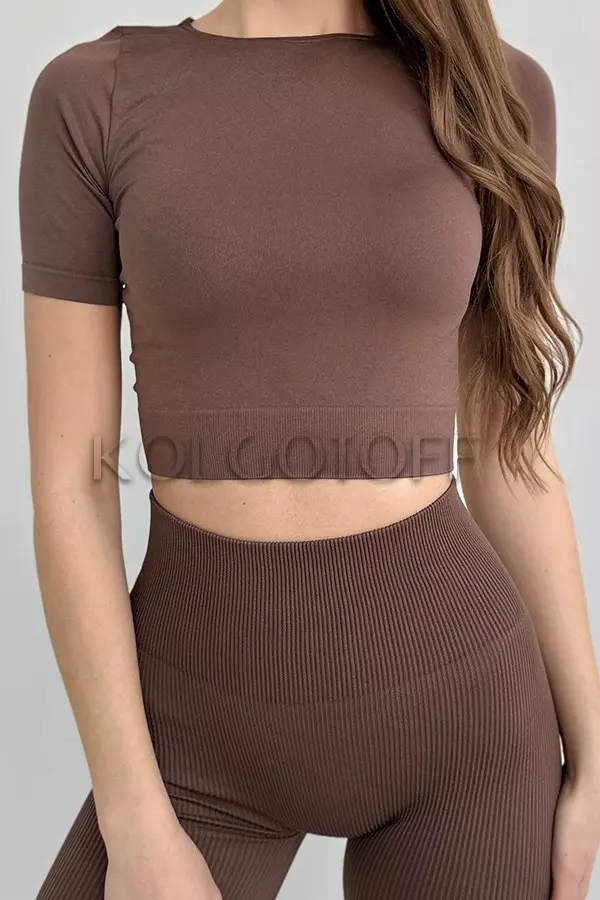 Бесшовная футболка оптом KOLGOTOFF Crop T-Shirt