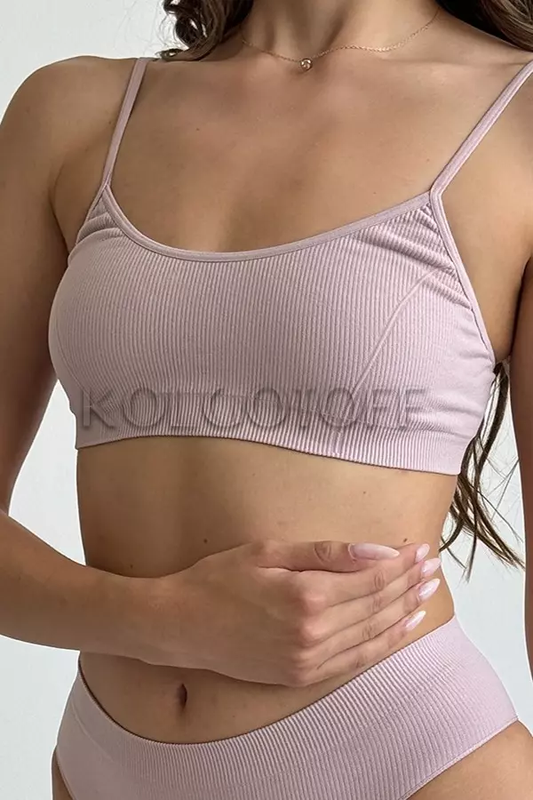 Топ бесшовный в рубчик оптом GIULIA CAMI TOP RIB