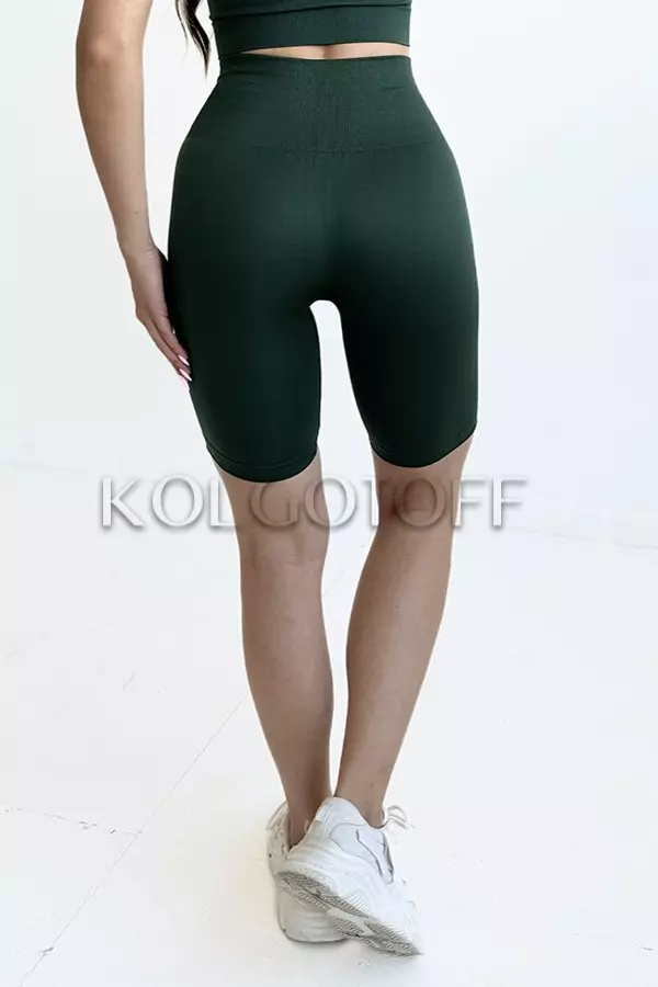 Бесшовные велосипедки с широким поясом оптом KOLGOTOFF TRACKS High Waisted