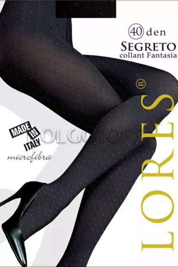 Колготки с узором в точку оптом LORES Segreto 40