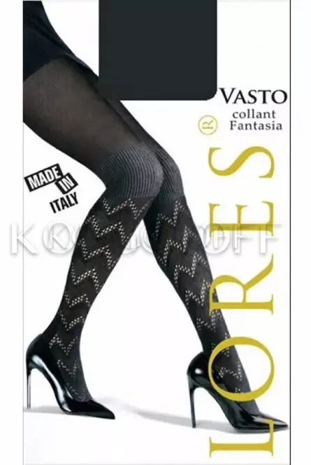 Тёплые колготки с узором оптом LORES Vasto