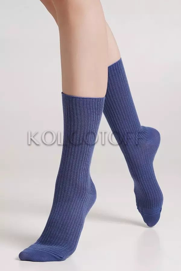 Носки женские хлопковые в рубчик оптом GIULIA WS4 RIB