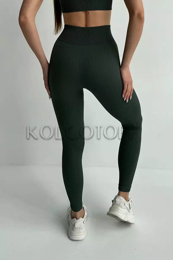 Леггинсы бесшовные в рубчик оптом KOLGOTOFF Leggings Basic Ribbed