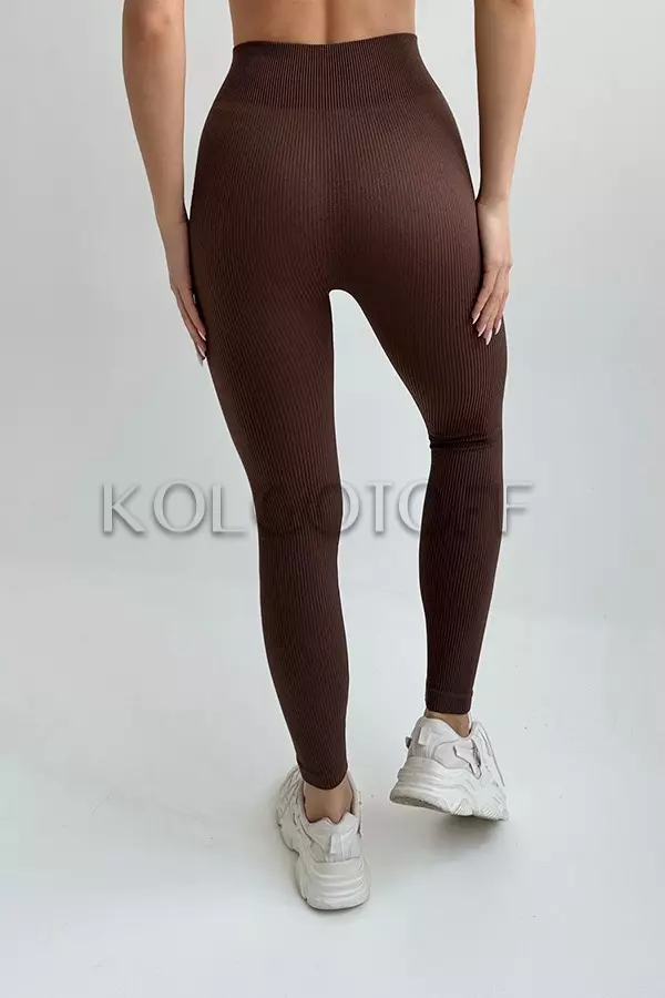Леггинсы бесшовные в рубчик оптом KOLGOTOFF Leggings Basic Ribbed