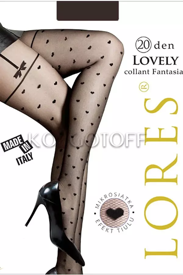 Колготки с узором оптом LORES Lovely 20