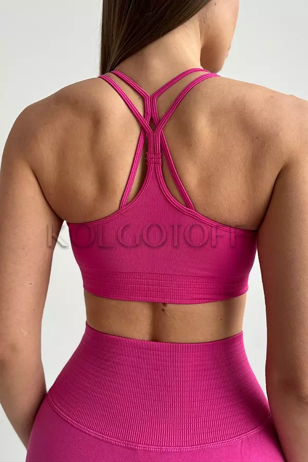 Бесшовный спортивный топ оптом TM KOLGOTOFF TOP Define Seamless