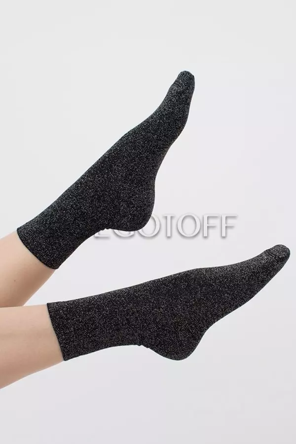 Носки женские хлопковые с люрексом оптом GIULIA WS3 classic LUREX