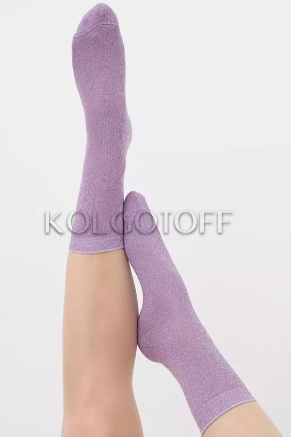 Носки женские хлопковые с люрексом оптом GIULIA WS3 classic LUREX