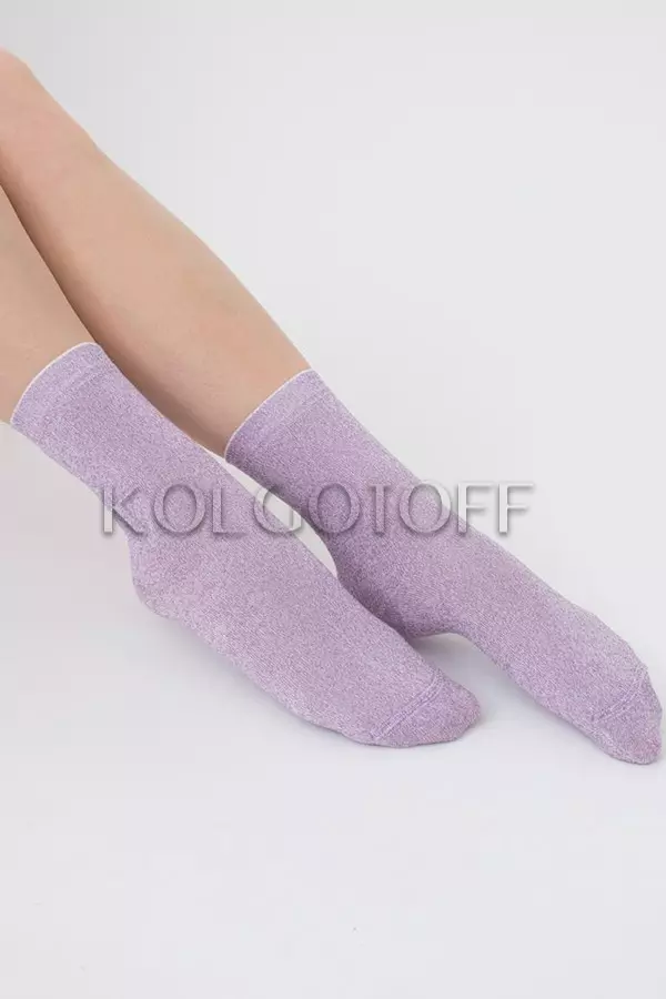 Носки женские хлопковые с люрексом оптом GIULIA WS3 classic LUREX