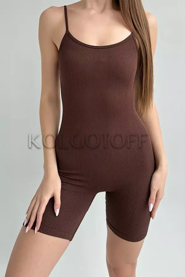 Бесшовный комбинезон оптом KOLGOTOFF Jumpsuit model 1 (тонкая бретель)