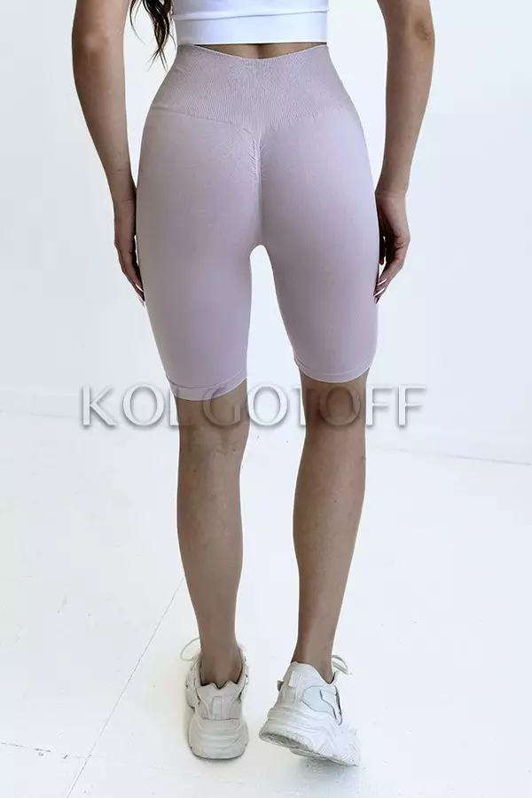 Бесшовные велосипедки с эффектом пуш-ап оптом GIULIA Tracks Shape