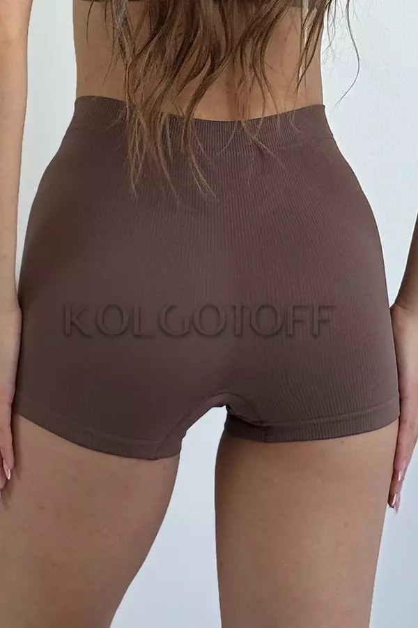 Трусики шортики бесшовные в рубчик оптом GIULIA BOXER briefs RIB