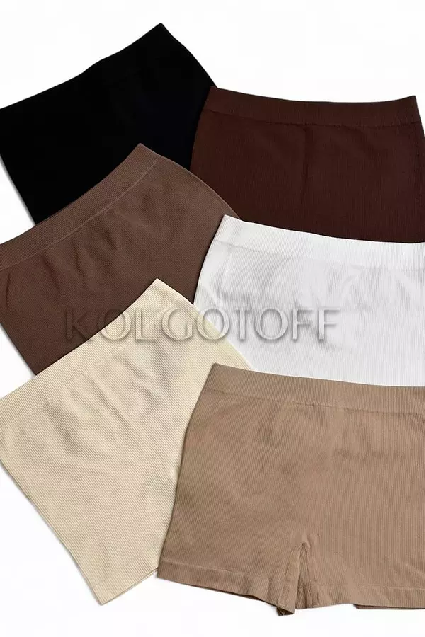 Трусики шортики бесшовные в рубчик оптом GIULIA BOXER briefs RIB