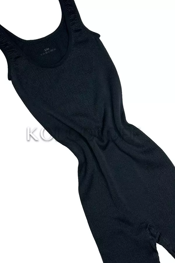 Бесшовный комбинезон оптом GIULIA Jumpsuit RIB (широкая бретель)