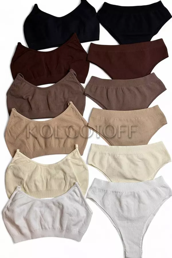 Топ бесшовный в рубчик оптом NTF CAMI TOP RIB