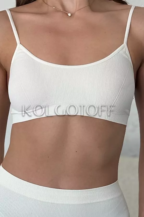 Топ бесшовный в рубчик оптом NTF CAMI TOP RIB