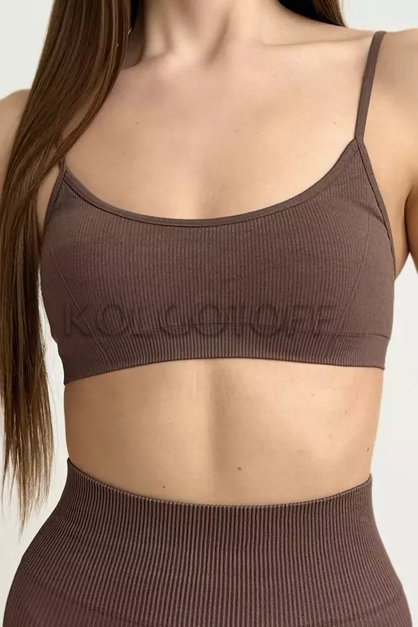 Топ бесшовный в рубчик оптом NTF CAMI TOP RIB