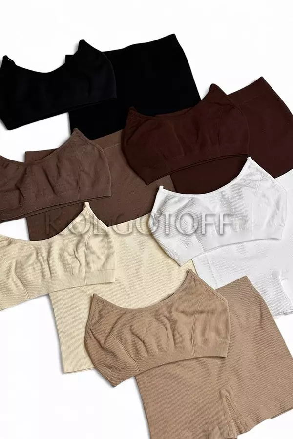 Трусики шортики бесшовные в рубчик оптом NTF BOXER briefs RIB