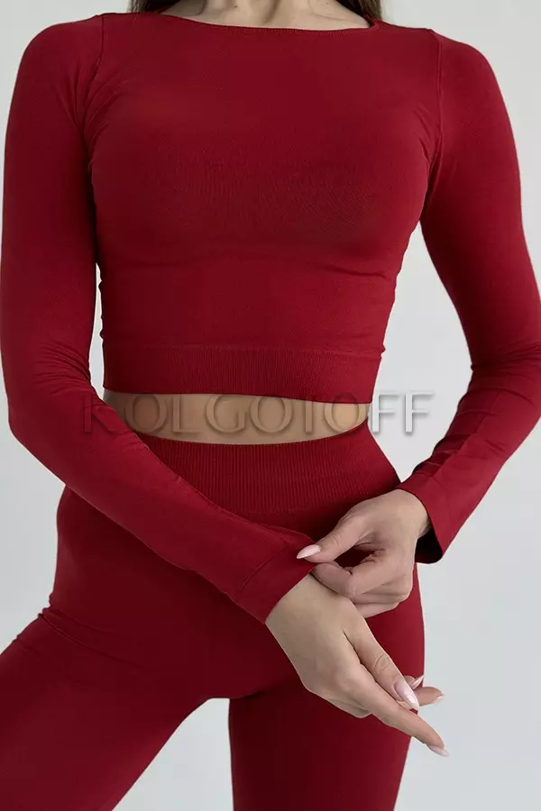 Бесшовная кофта оптом NTF CROP TOP