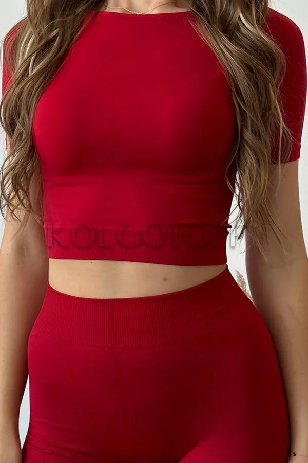 Бесшовная футболка оптом NTF Crop T-Shirt