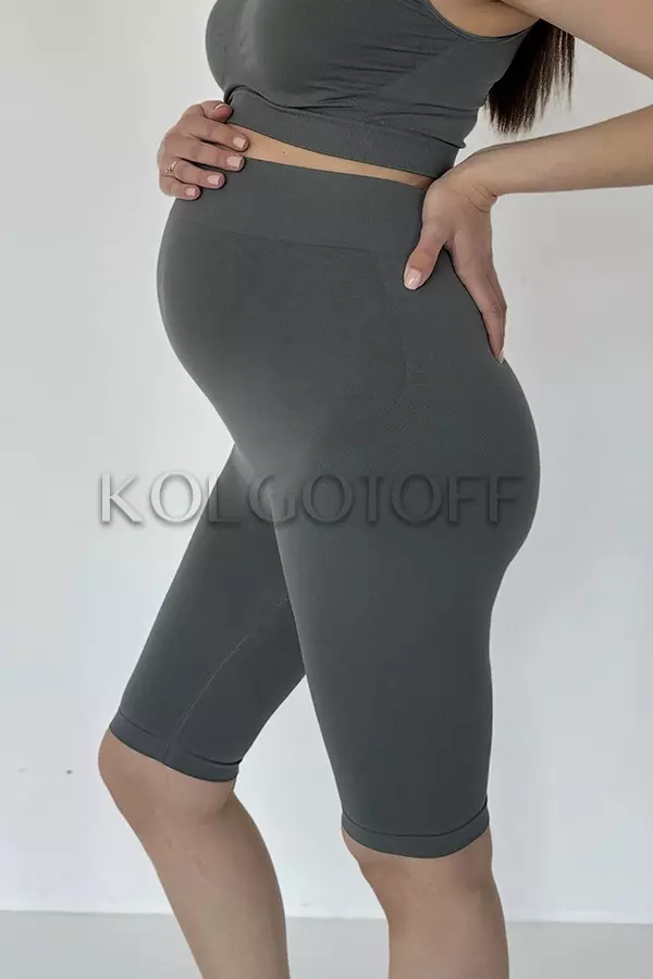 Бесшовные шорты для будущих мам оптом NTF Mama Tracks