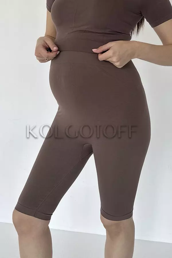 Бесшовные шорты для будущих мам оптом NTF Mama Tracks