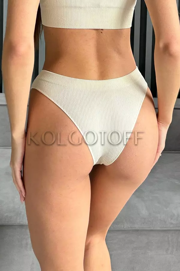 Бесшовные трусики-бразилиана оптом TM KOLGOTOFF Brasiliana RIBBED