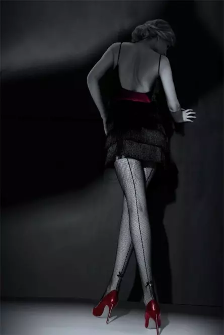 Колготки со швом сзади оптом Knittex Adore cabarette