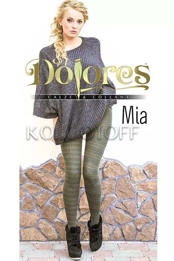 Колготки тёплые с люрексом оптом DOLORES Mia Lurex