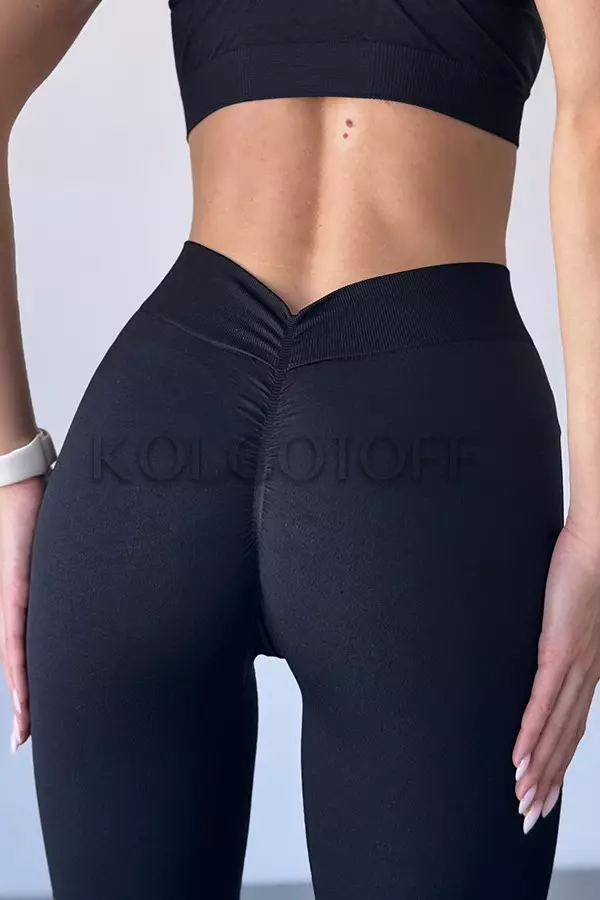 Бесшовные лосины с эффектом пуш-ап оптом NTF V- Leggings