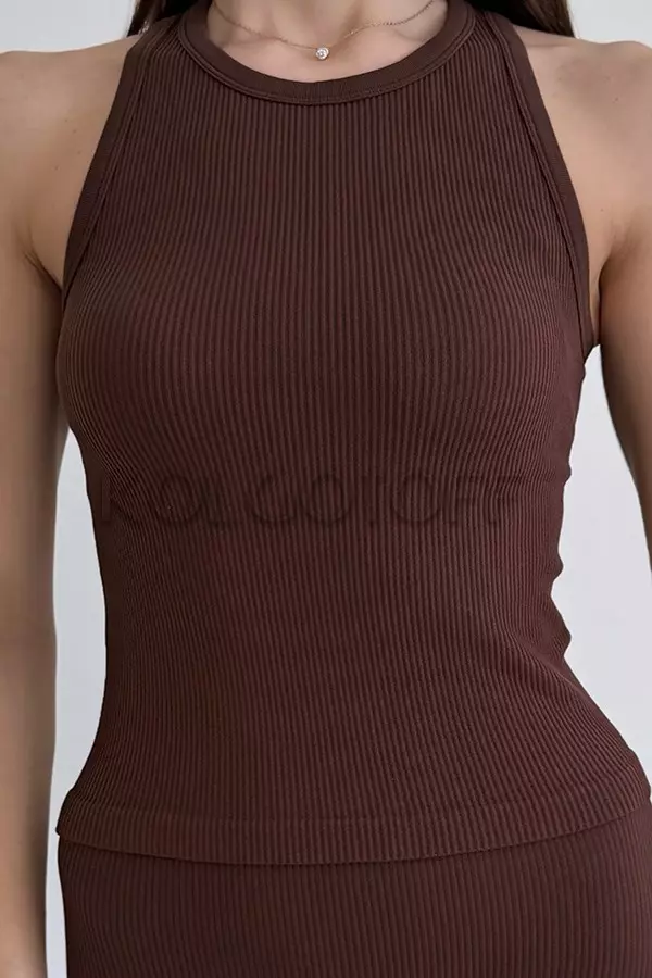 Майка бесшовная в рубчик оптом KOLGOTOFF CANOTTA RIBBED SPORT