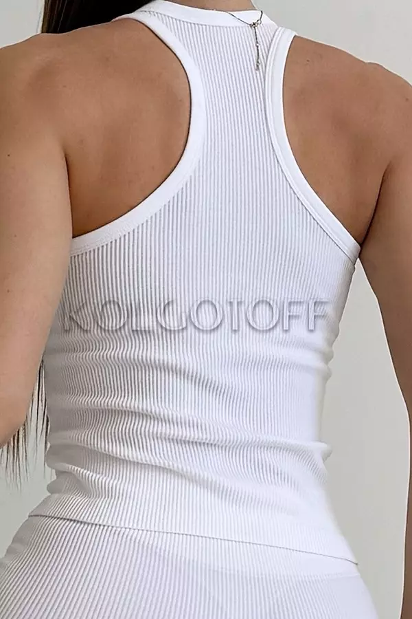 Майка бесшовная в рубчик оптом KOLGOTOFF CANOTTA RIBBED SPORT